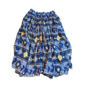 Vintage ACROSS rayon midi skirt in excellent condition. OSFA